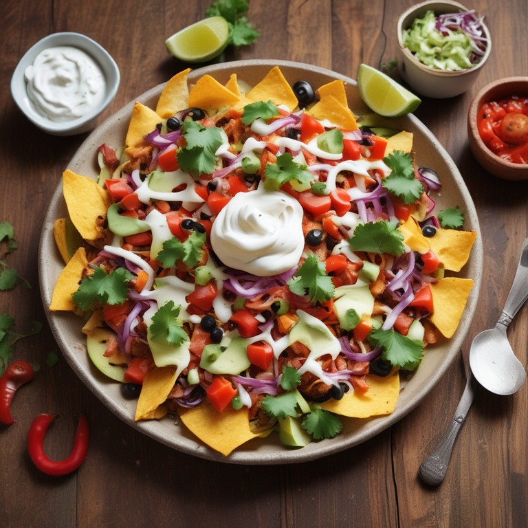 Ultimate Cheesy Nachos with Fresh Veggies