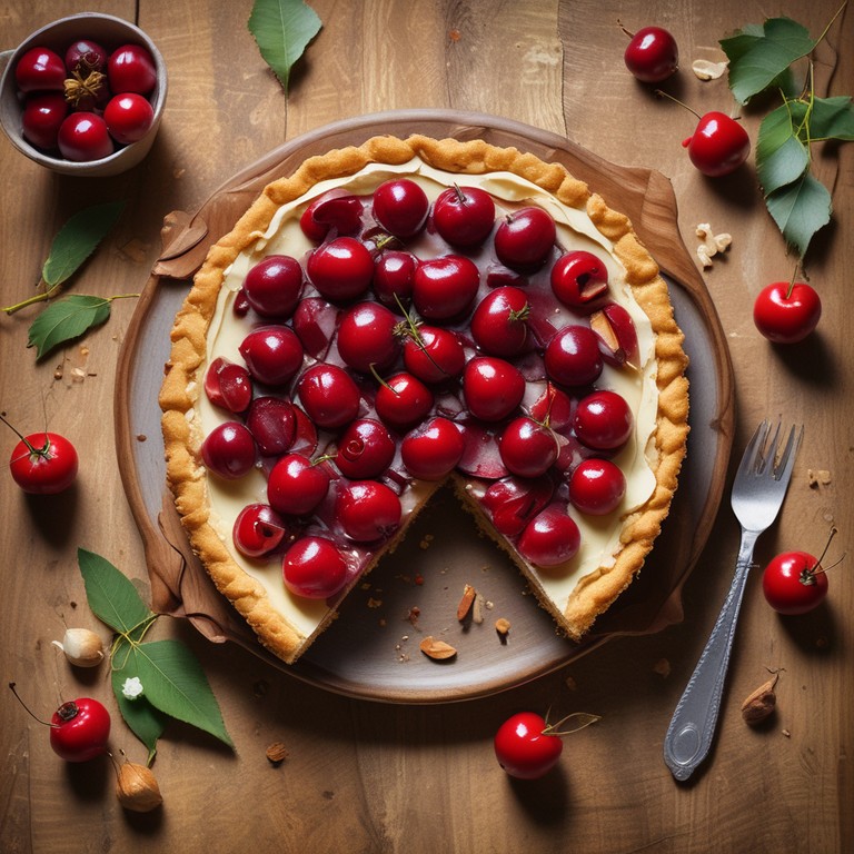 Cherry Bliss Tart with Almond Crust