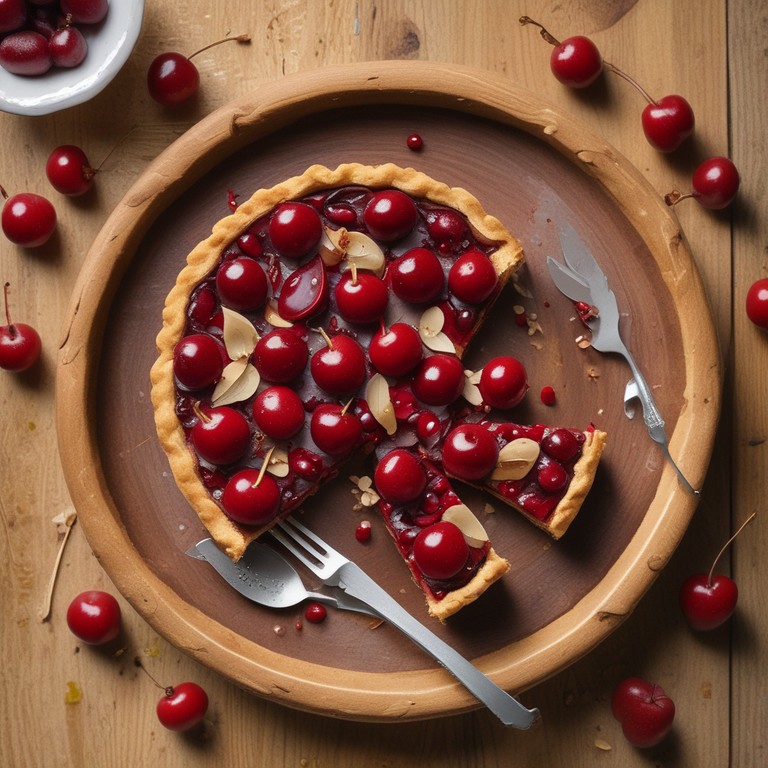 Cherry Bliss Tart with Almond Crust