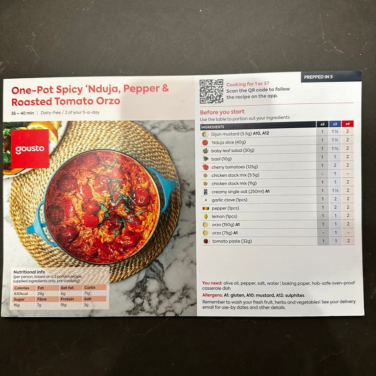 One-Pot Spicy 'Nduja, Pepper & Roasted Tomato Orzo