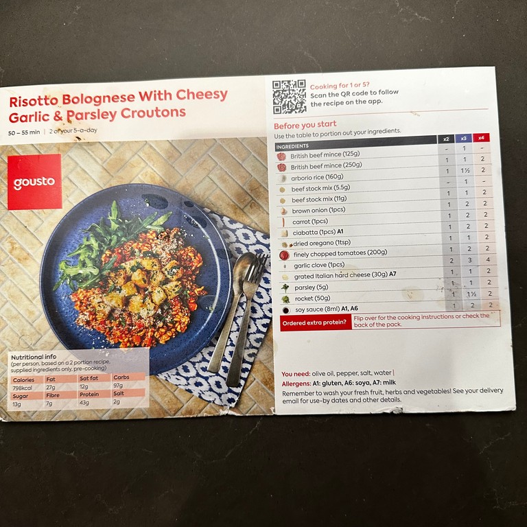 Risotto Bolognese with Cheesy Garlic & Parsley Croutons