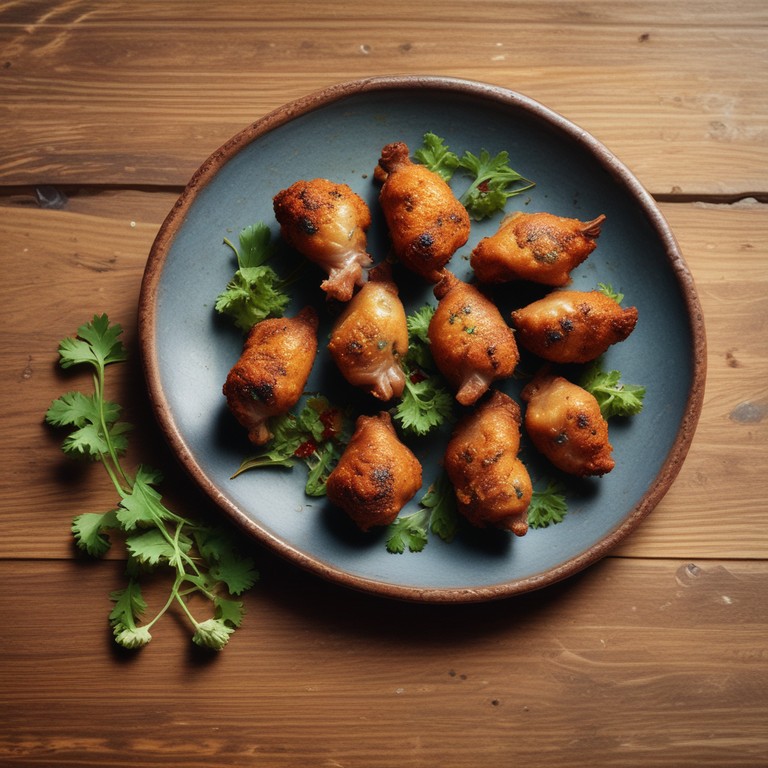 Crispy Air-Fried Squab Bites with Herb Infusion
