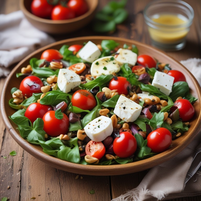 Salade de Tomates aux Pignons de Pin et Fromage de Chèvre