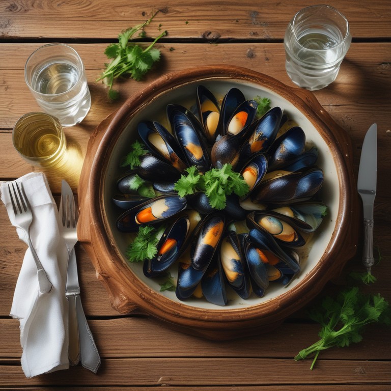 Moules aux Poireaux et Crème