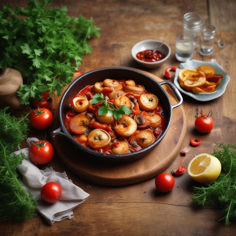 Langostinos al Pimentón con Papas al Vapor