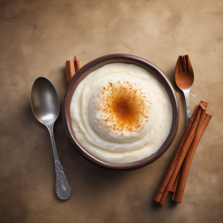 Arroz Doce Cremoso com Mel e Canela
