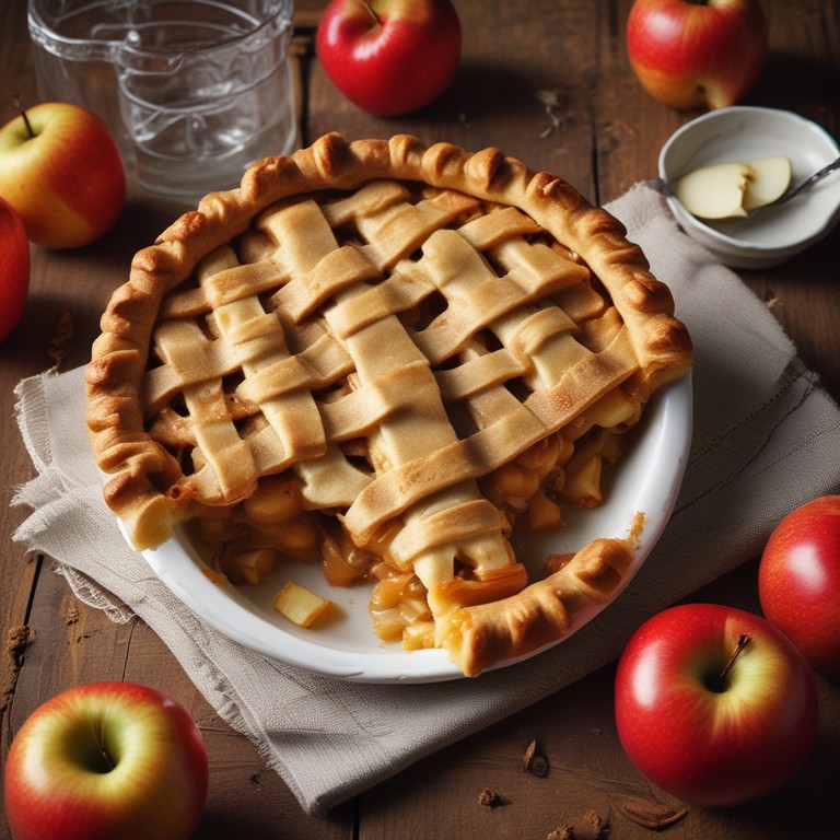 Classic American Apple Pie with a Flaky Crust