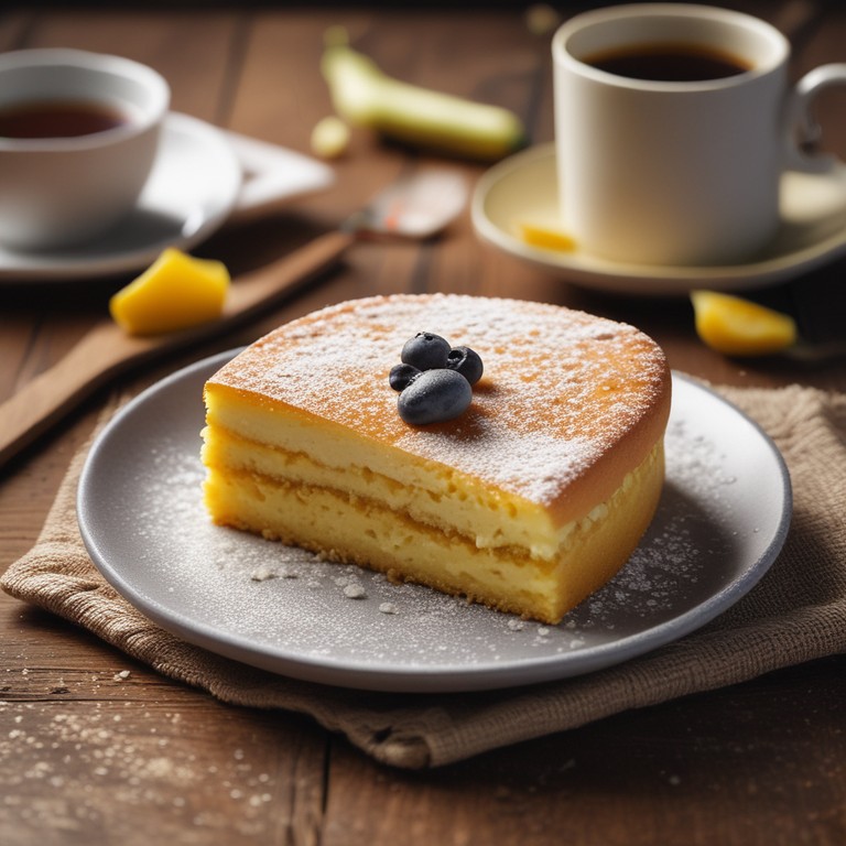 Bolo de Amido de Milho com Cobertura de Açúcar