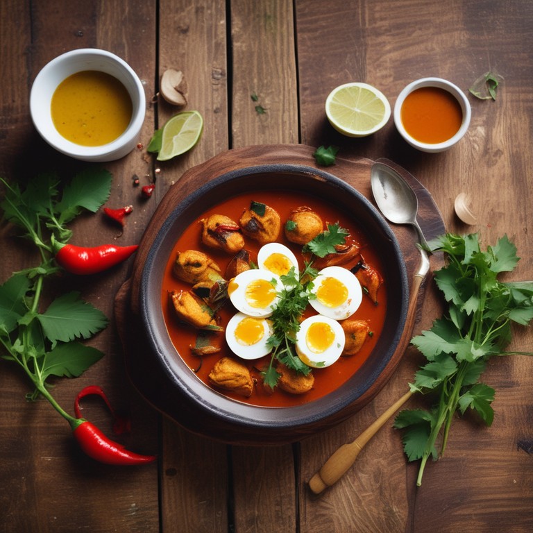 Spicy South Indian Egg Curry