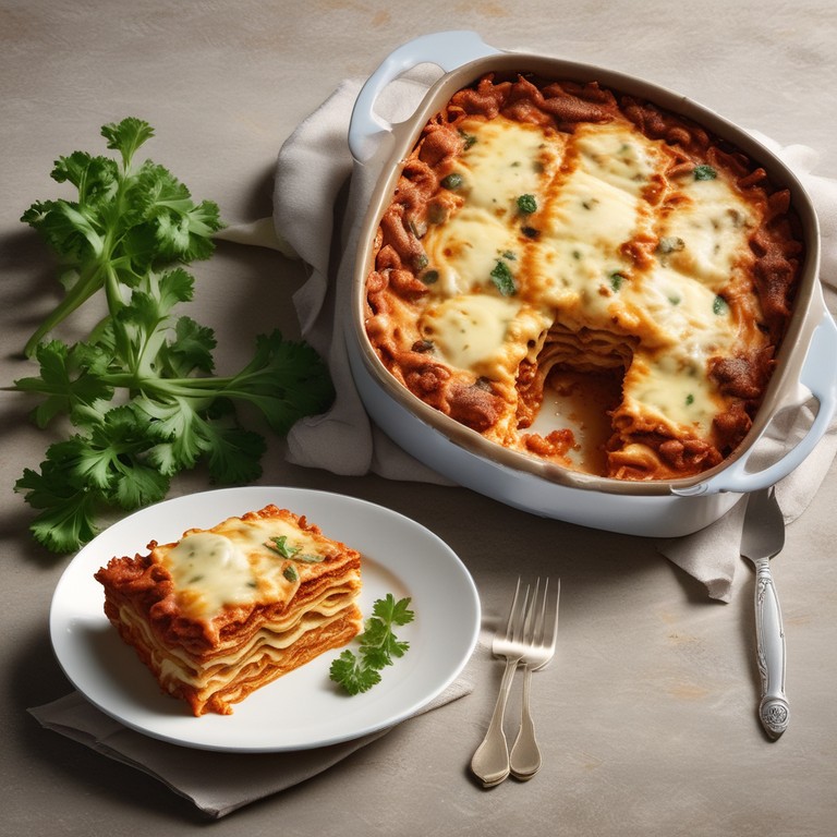 Five Star Lasagna with Chive Cream Cheese