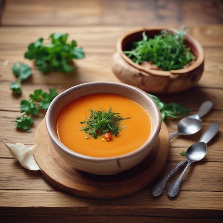 Sopa de Batata Doce com Tomate e Cenoura