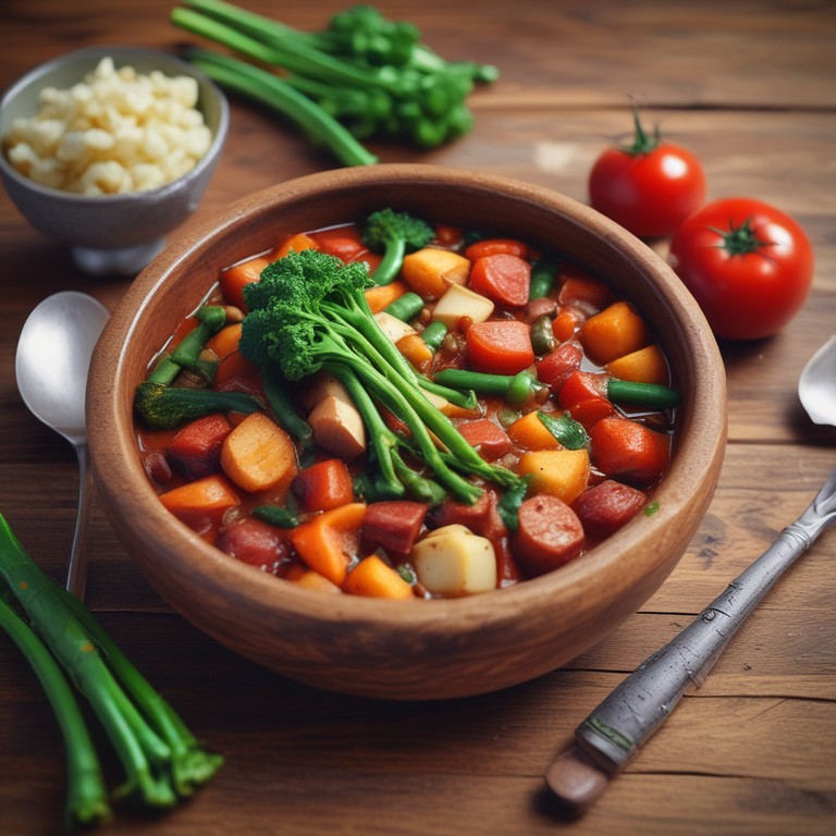 Heerlijke Groentestoofpot met Aardappelen en Tomatensaus