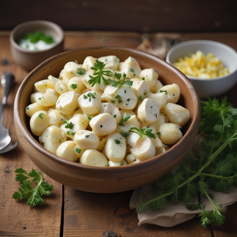 Картофель с чесноком и майонезом