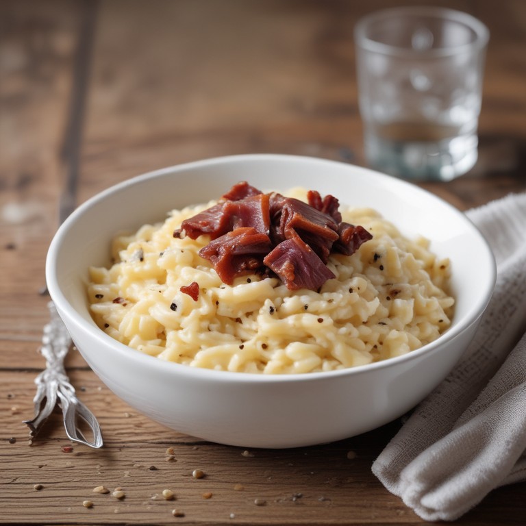 Risoto Cremoso de Carne de Sol