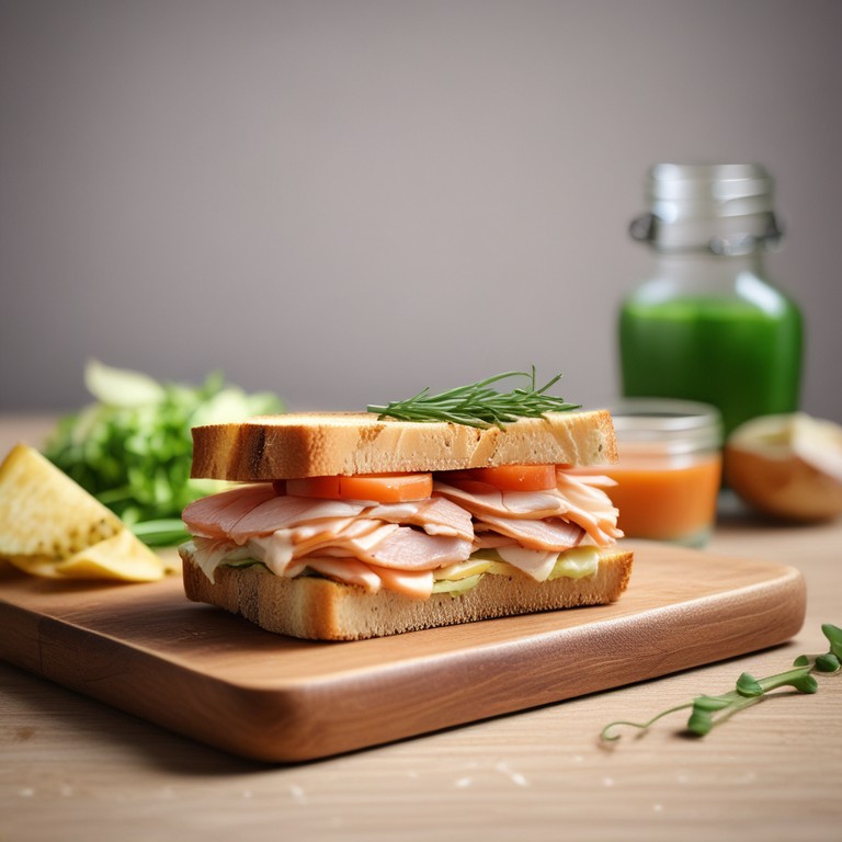 Sandwich Gourmet de Truite Fumée avec Sriracha et Fromage
