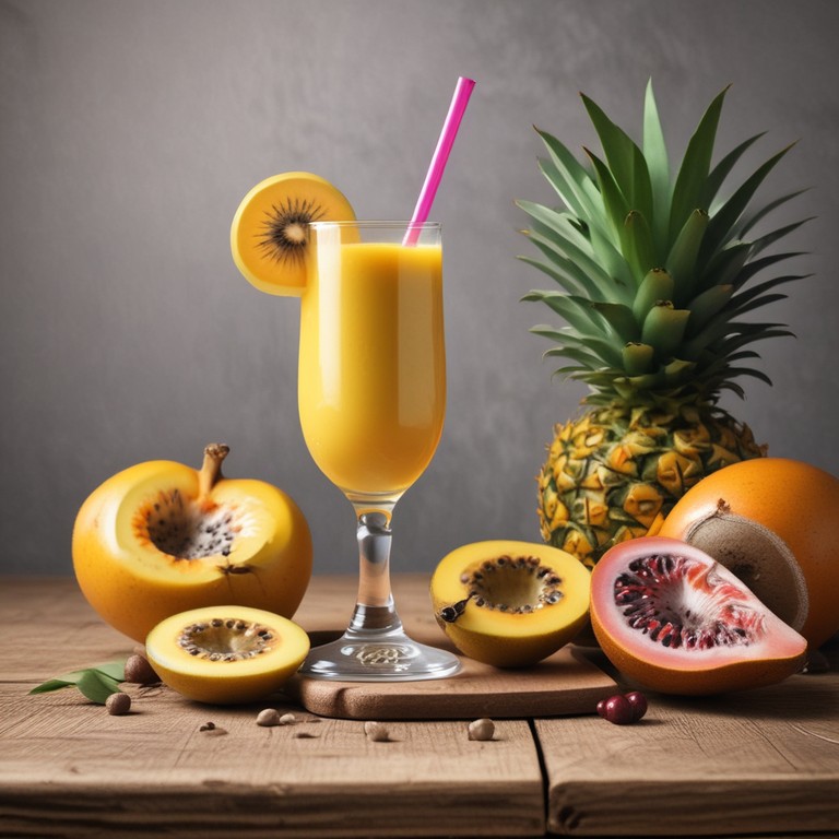 Smoothie Energético de Banana e Maracujá
