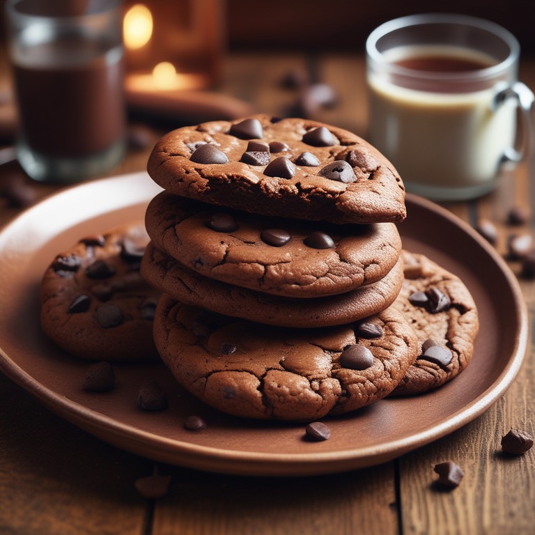 Decadent Double Chocolate Chip Cookies
