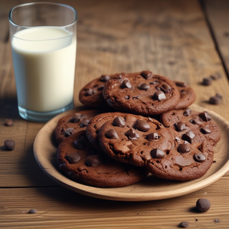 Decadent Double Chocolate Chip Cookies