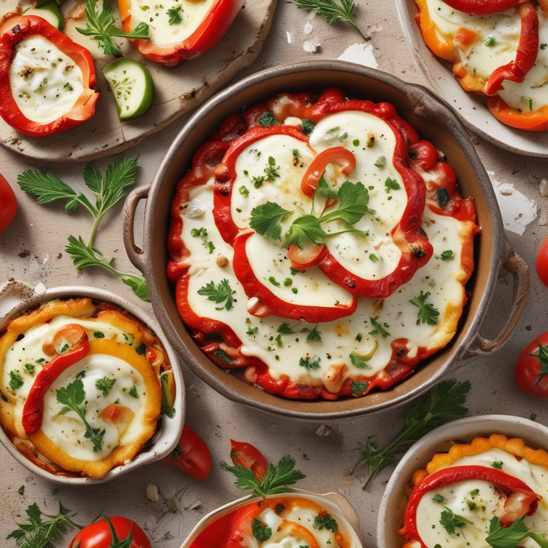 Gratin de Poivrons et Courgettes à la Mozzarella