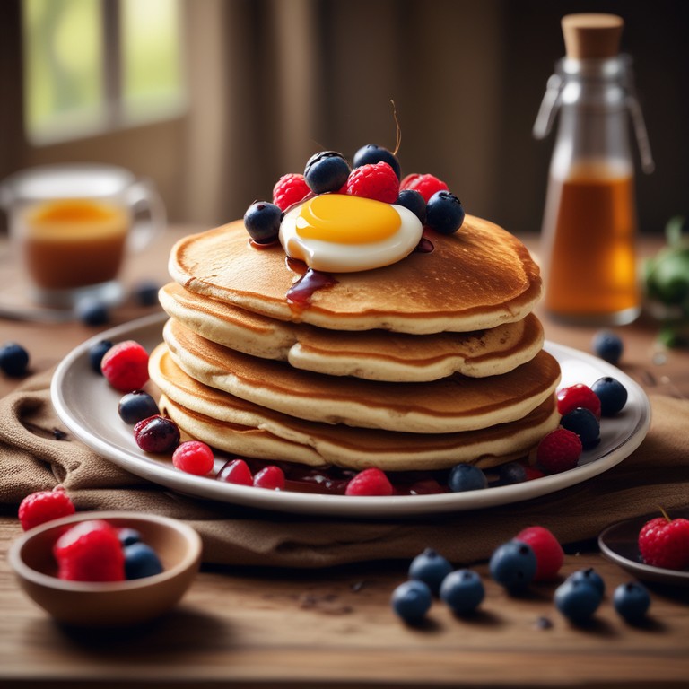 Пышные блинчики с молоком и сахаром