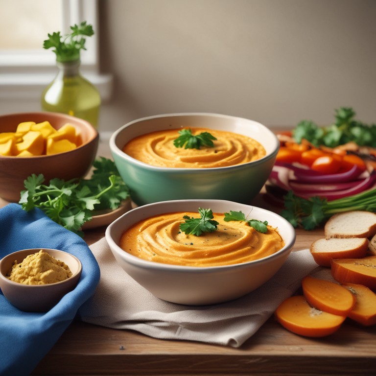 Romige Zoete Aardappel Hummus