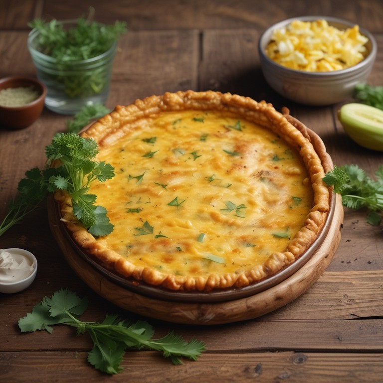 Torta de Milho com Recheio Cremoso de Repolho