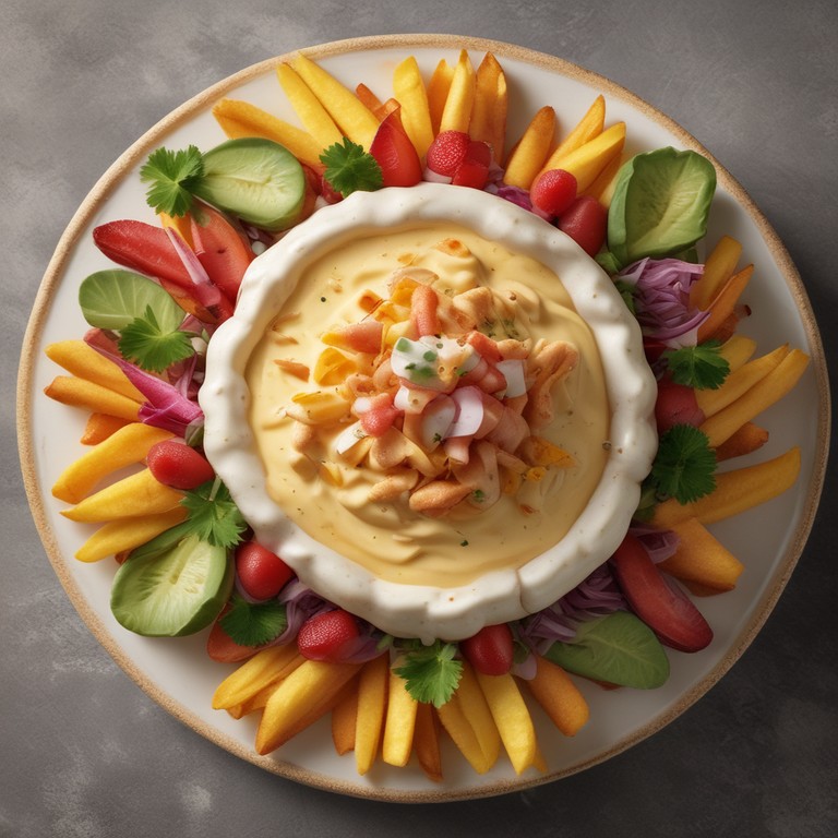 Conchitas con Mayonesa de Lucuma y Cushuro