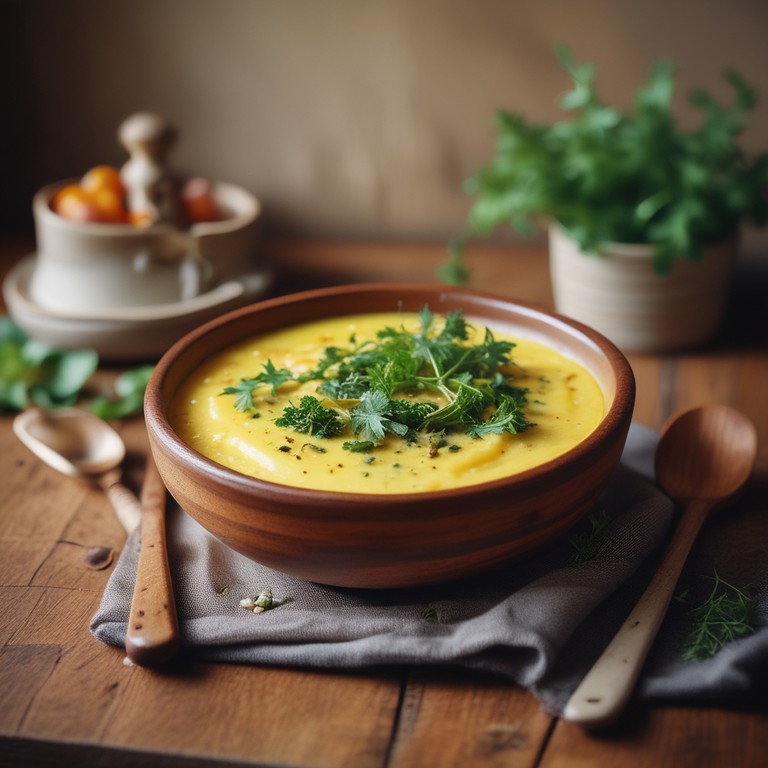 Polenta Cremosa com Queijo e Ervas