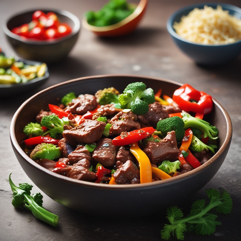 Boeuf Sauté aux Légumes Asiatiques