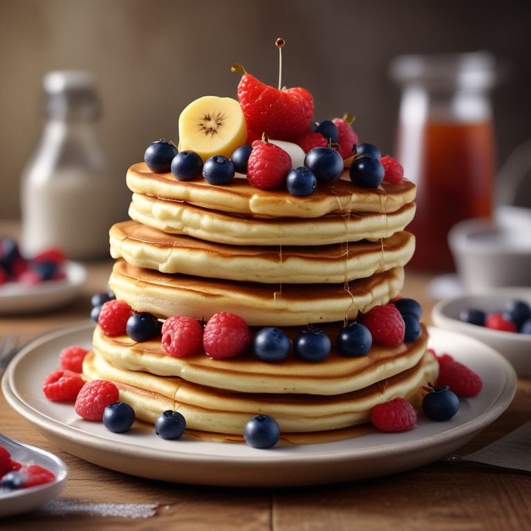 Fluffy Greek Yogurt Banana Pancakes