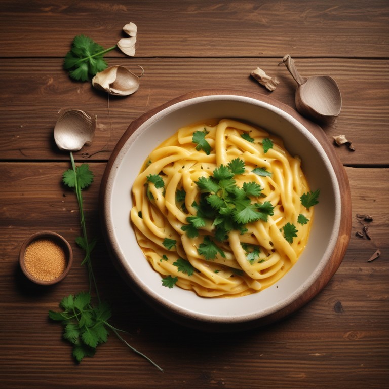 Pâtes Crémeuses au Curry et Emmental