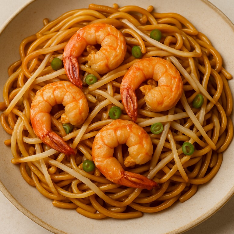 Prawn chow mein