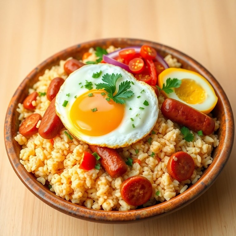 Arroz con Pollo y Salchichas