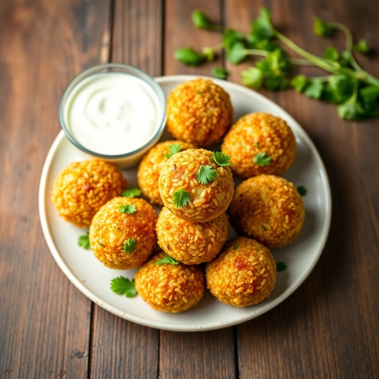 Bolinho de Arroz Crocante com Queijo
