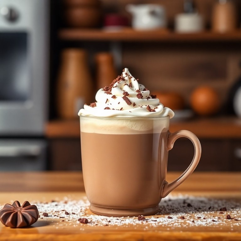 Chocolate Quente Cremoso com Creme de Leite