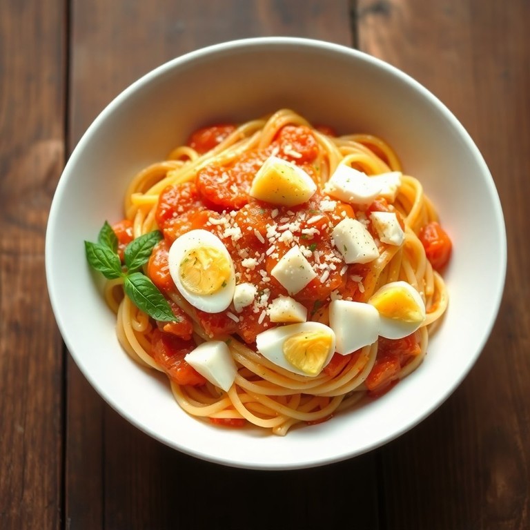 Macarrão Cremoso com Molho de Tomate e Limão