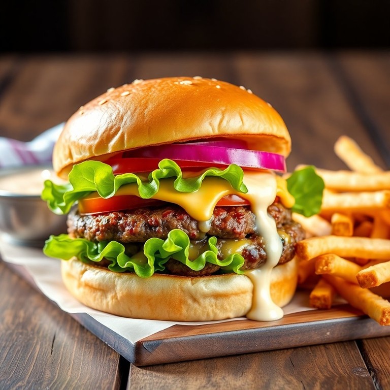 Ultimate Gourmet Burger with Homemade Sauce