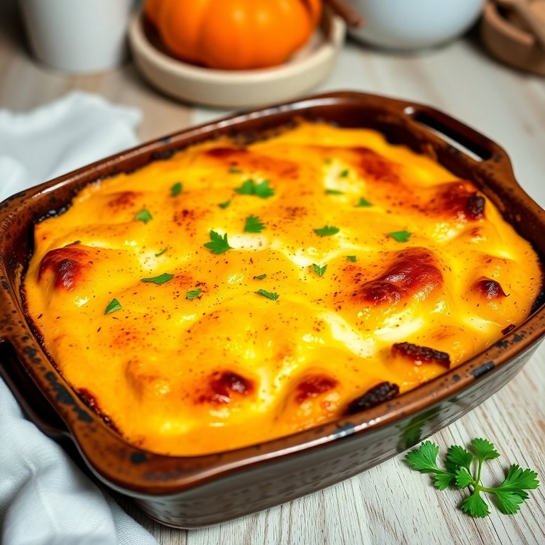 Savory Pumpkin and Ricotta Cheese Bake