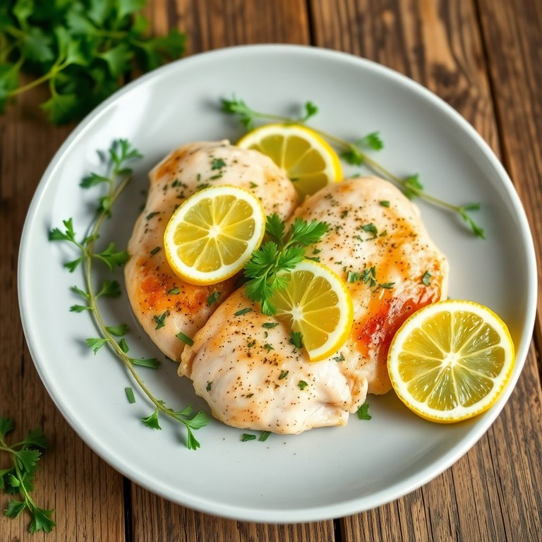 Куриная грудка с лимоном и травами