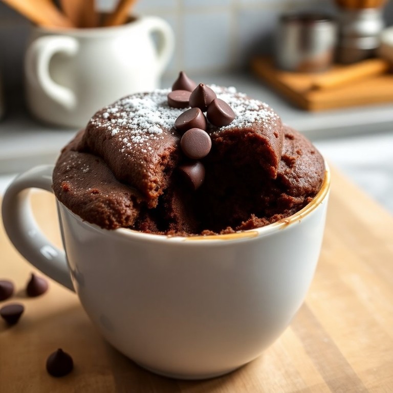 Bolo de Caneca de Chocolate Rápido