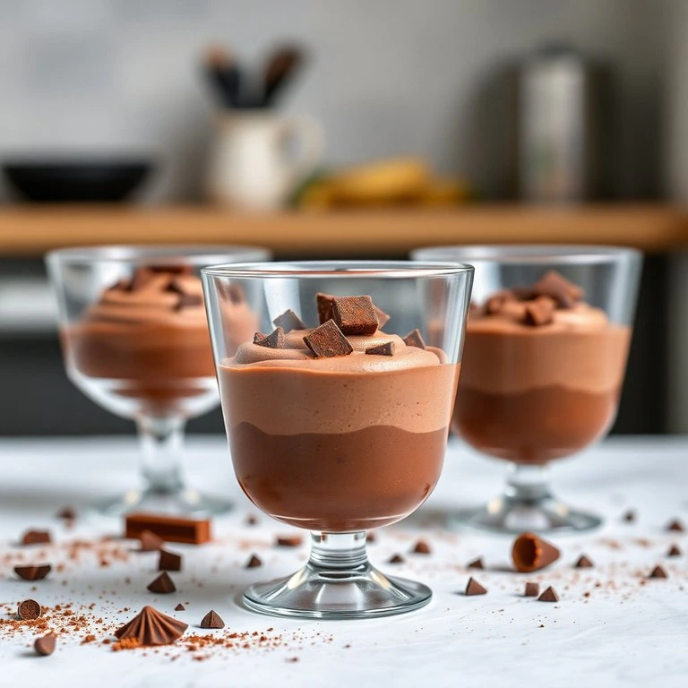Deliciosa Mousse de Chocolate com Creme de Leite - Mr. Cook