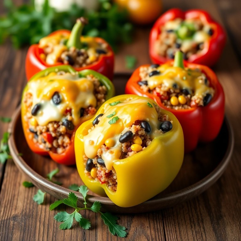 Heerlijke Gevulde Paprika's met Quinoa en Groenten