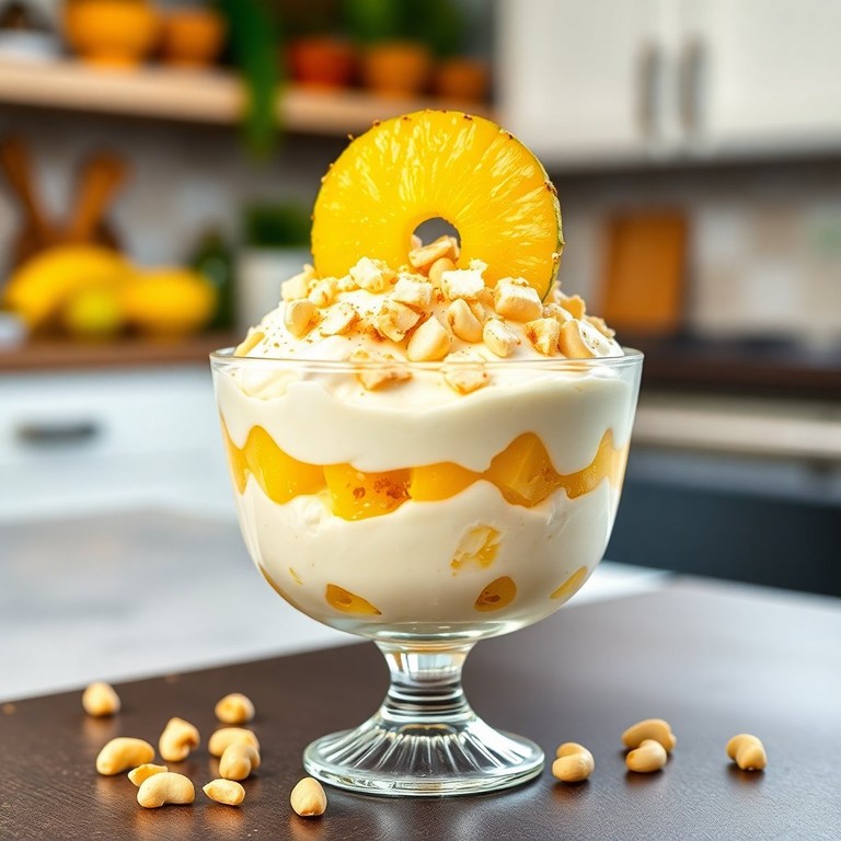 Delícia Fria de Coco e Abacaxi