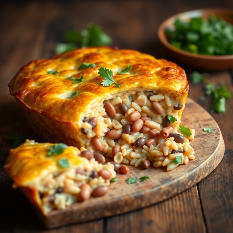 Brazilian Fubá and Bean Casserole