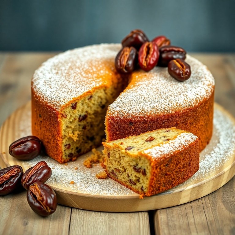 Bolo de Tâmaras e Agave com Farinha Sem Glúten