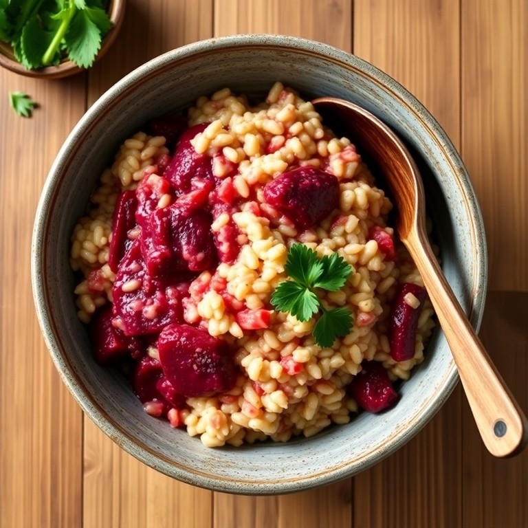 Cremiges Rote Bete und Paprika Risotto