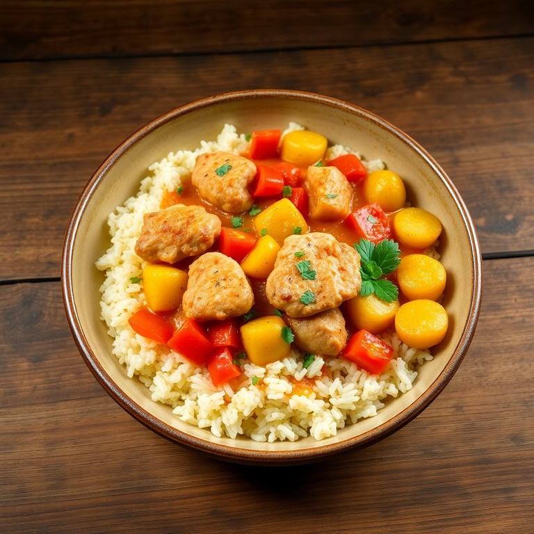 Arroz con Pollo y Tomate