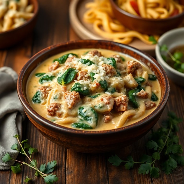 Boeuf Haché aux Épinards et Crème Onctueuse