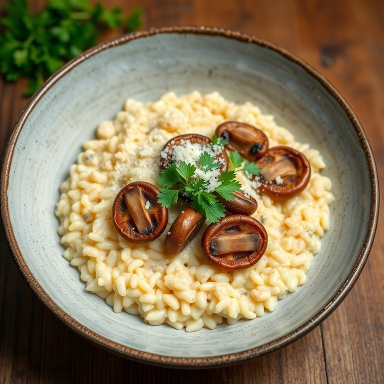 Creamy Parasol Mushroom Risotto
