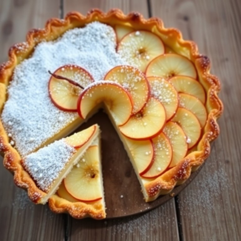 Tarte aux Pommes et Crème Fraîche